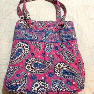 Very Bradley Pink Paisley Shoulder Bag